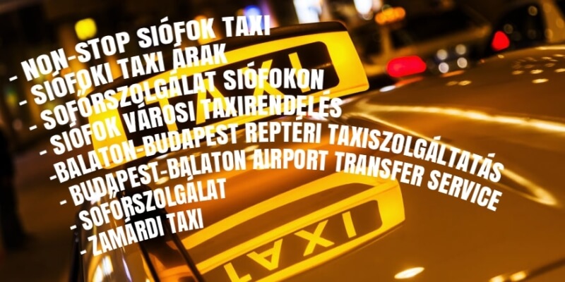 Siófok taxiszolgáltatás